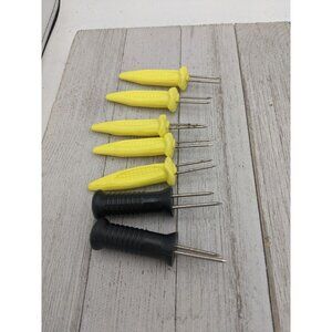 Corncob Holders Stainless Steel Double Prong Farberware Corn On The Cob
